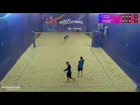 14:35 M. Bedukha / V. Antoniuk - I. Romanenko / V. Kraievskyi 06.04.2023 | Winners Beach Volleyball