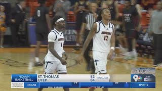 UTEP men avoid upset, beat St. Thomas in 84-83 OT