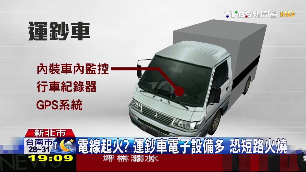 電線起火?運鈔車電子設備多 恐短路火燒