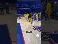 LeBron & Austin Reaves playing HORSE in warmups! ? | #Shorts