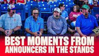 Announcers in the Stands TOP Moments | Feat. John Kruk, Tom McCarthy, Rubén Amaro Jr. & Ben Davis