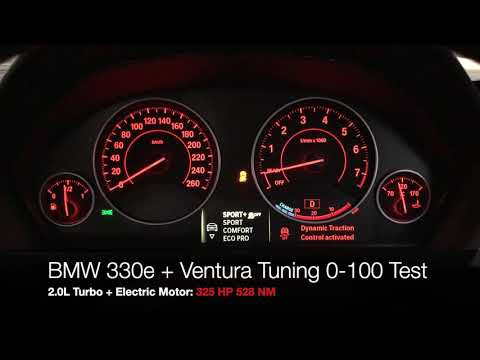BMW 330e PHEV Acceleration Test 0-100 km/h