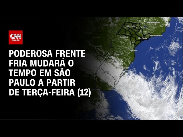Poderosa frente fria mudará o tempo em São Paulo a partir de terça ...