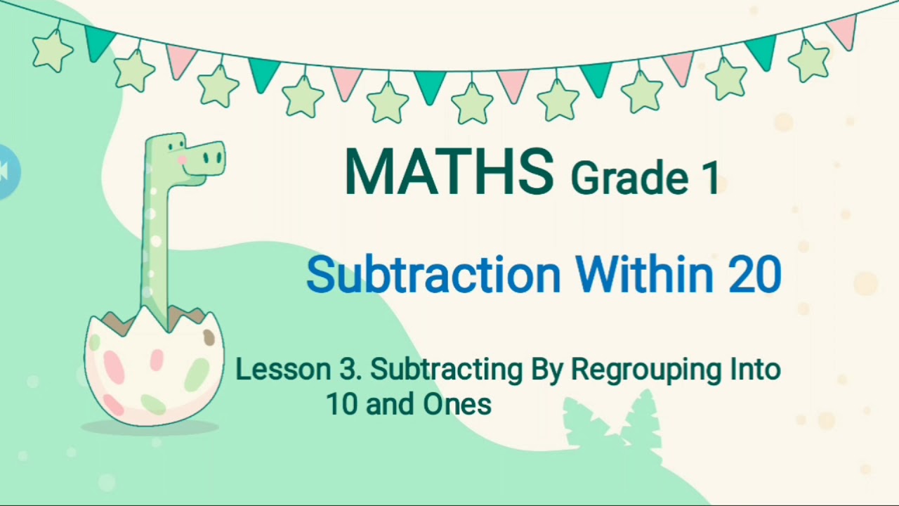 Subtraction Within 20 | Grade 1| My Pals |
