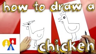 How To Draw A Chicken (for super young artists)