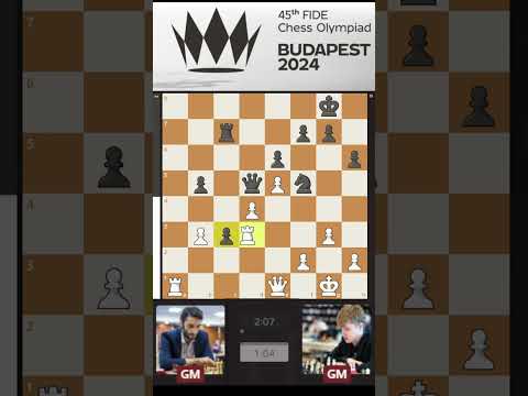 45th Chess Olympiad BUDAPEST 2024   GM Baadur Jobava won vs Szymon Gumularz