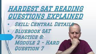 Hard #satreading Details : Multi-Color Highlights to Track Narrative w/ Bluebook 8 Hard Module 2 Q 7