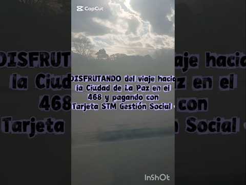 DISFRUTANDO del viaje hacia la Ciudad de La Paz en el 468 y pagando con Tarjeta STM Gestión Social.💳