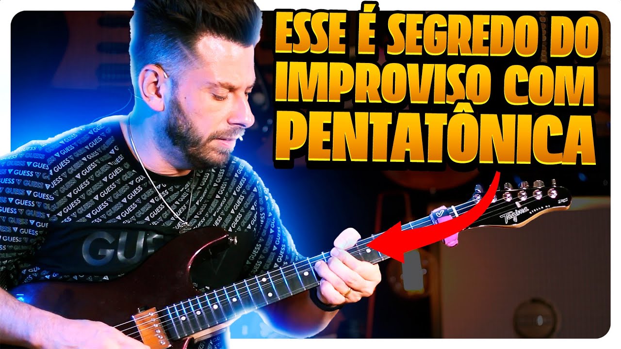 IMPROVISO NO BLUES COM ESCALA PENTATONICA (Muito Fácil e Profissional)