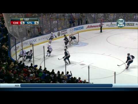 Full OT Chicago Blackhawks vs St. Louis Blues 12/28/13 NHL Hockey