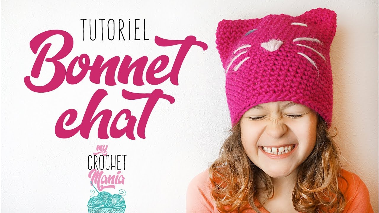 TUTO comment faire un bonnet chat au crochet très facile 😽😻😺
