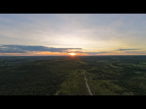 Por do sol ,morro do pudim em mineiros goias