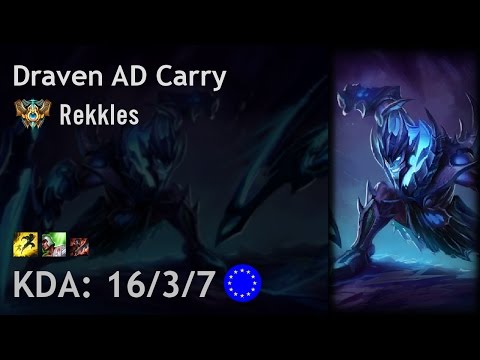 Draven AD Carry vs Kog'Maw - Rekkles - EUW Challenger Patch 7.3