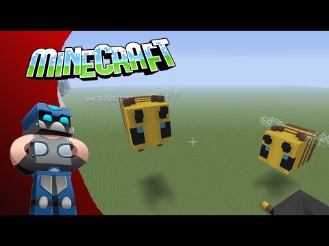 kaza013 - Minecraft 3D BEE Tutorial / How to make a bee in Minecraft pixel art