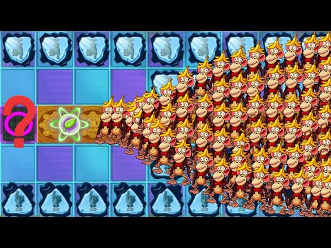 PvZ 2 Custom , All plant M200 with 1PF vs 100 zombie monkey . which one better?