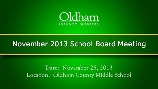 preview picture of video '2013 November OCBE Meeting'