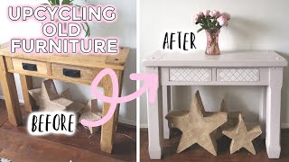 HOW TO UPCYCLE WOOD FURNITURE | STEP-BY-STEP GUIDE TO UPCYCLING A WOODEN TABLE