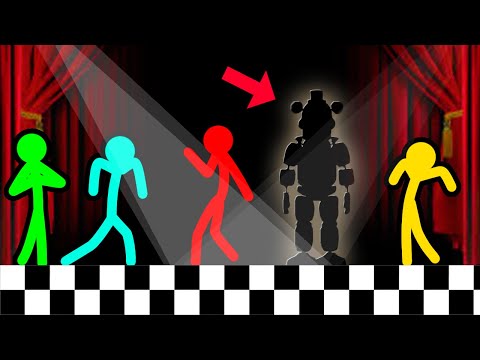 Stickman VS Minecraft: FNAF Hide And Seek- AVM Shorts Animation