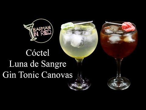 Como hacer el GIN TONIC CANOVAS y el cóctel LUNA DE SANGRE