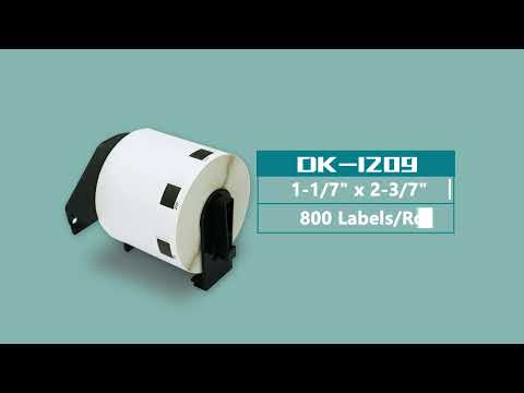 Brother DK-1209 Barcode Labels Size:1-1/7" x 2-3/7"(62mm x 29mm)