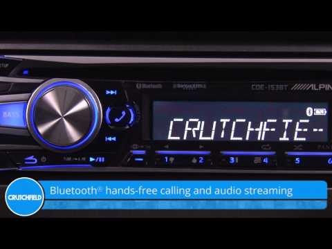 Alpine CDE-153BT Display and Controls Demo | Crutchfield Video