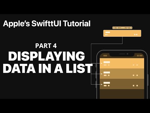 Displaying Data in a List - Following Apple's SwiftUI tutorial PART 4 thumbnail