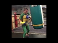 Lomachenko working the bag as a ninja turtle!