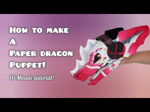 How to Make a Paper Dragon Puppet! 💥