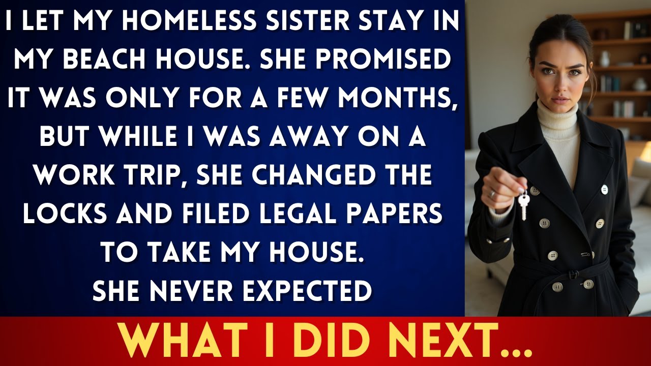 I Gave My Homeless Sister Shelter—She Tried to Steal My Beach House Instead...