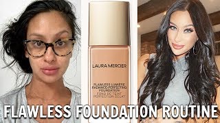 Perfect Skin?! 😱 | New Laura Mercier Flawless Lumière Radiance Foundation | FULL REVIEW DEMO