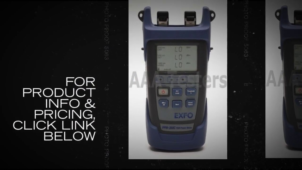 EXFO PPM-350C SM PON Power Meter 4 FTTx Activation