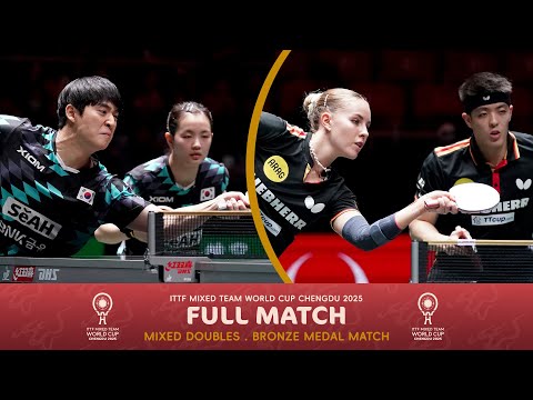 FULL MATCH | Kim/Park vs Qiu/Kaufmann | Bronze Medal Match - ITTF Mixed Team World Cup 2025