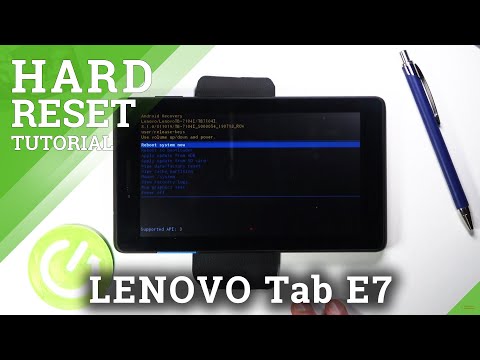 So löschen Sie Daten auf dem LENOVO Tab E7 – Hard Reset im Wiederherstellungsmodus