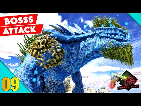 The Mega Titan Boss Attack On My House 😭😭 : ARK Primal Fear Plus : ARK Survival Evolved : #9