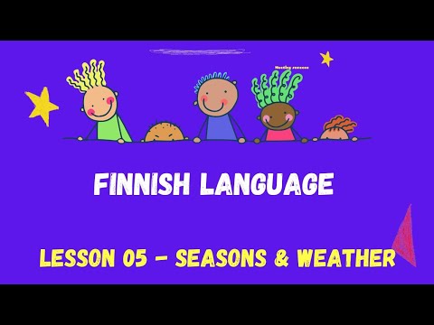 Finnish weather | Finnish seasons |Finnish language 2023 | Finnish weather Presenter