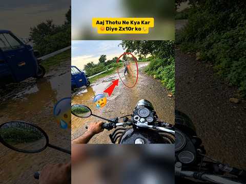 Aaj Thotu Ne Kya Kar Diya Sam Ke Sath😰@aalyanvlogs1299 #kawasaki10r #h2r #burnout #shorts #viral