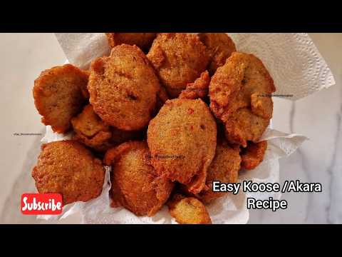 How To Make Authentic Ghana Koose/Akara The Easy Way (Ghanaian Street Food)