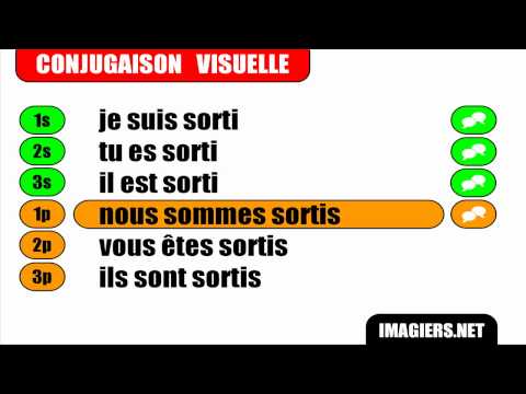 IMPARARE IL FRANCESE = VERBE = Sortir = Indicatif Passé composé