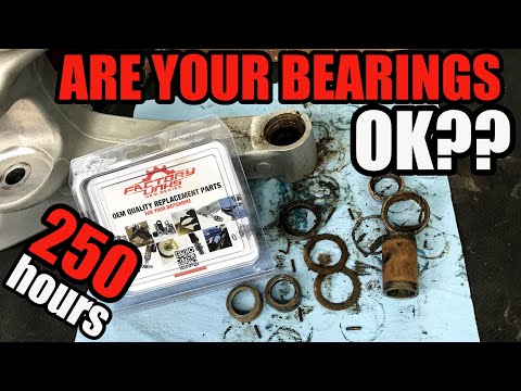 2017 KTM 300 XC bearings inspection after 250 hours