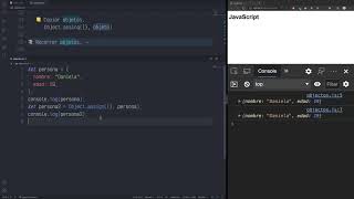 Curso JavaScript - Objetos, copiar objetos