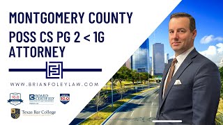 Montgomery County POSS CS PG 2 less than 1G Attorney - Vape Pen THC Lawyer