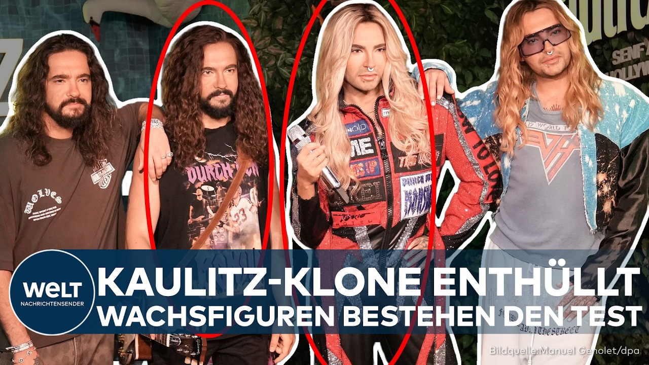 BERLIN: Kaulitz-Brüder treffen ihre Doppelgänger – Tattoo und Falten im Blick!