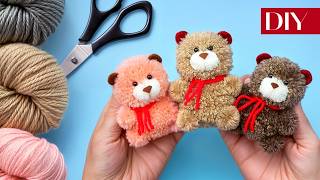 It couldn't be easier! How to make the cutest little bear from yarn 🧸 DIY NataliDoma