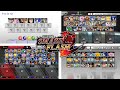 Evolution Of Characters Selection Screen Super Smash Flash 2
