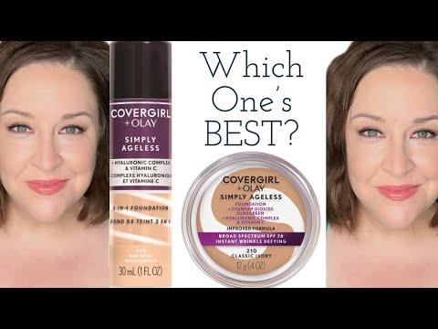 Foundation BATTLE!!!! COVERGIRL Cream vs.Liquid!!! ❤️ COVERGIRL Simply Ageless