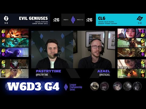 Evil Geniuses vs CLG | Week 6 Day 3 S11 LCS Spring 2021 | EG vs CLG W6D3