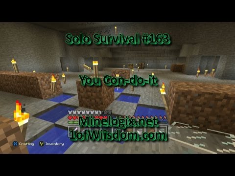 Minecraft Xbox One Solo Survival E163 - You Con-Do-It