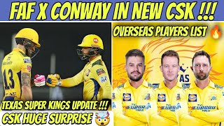 Devon Conway X Faf Du plessis Confirmed 🤯 | New CSK Player Full List 🔥 | IPL 2023