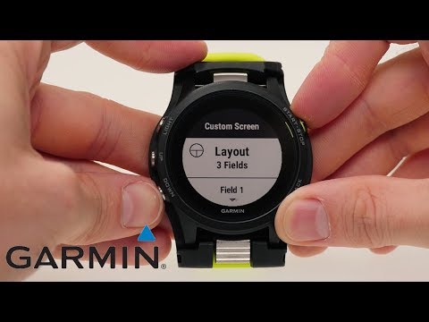 Support: Setting up Data Fields on a Forerunner 935