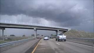 preview picture of video 'Driving into Hail Thunderstorm (Lightning)'